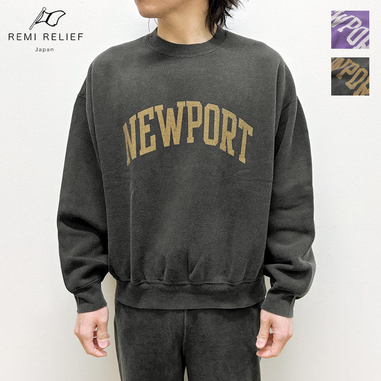 【ポイント10倍】REMI RELIEF レミレリーフ SP加工起毛裏毛クルー(NEW PORT) スウェット RN30389164【id】【p10】【c500】【500円OFFクーポン利用可】