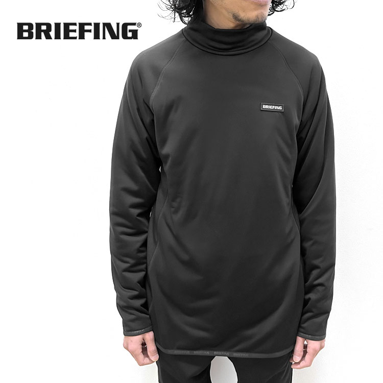 BRIEFING GOLF ハーフジップ ロングスリーブシャツ 黒系 - 通販