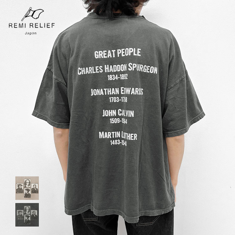 【s20】【レミレリーフ/REMI RELIEF】HARD SP加工20/天竺BIGサイズT(GREAT PEOPLE) [RN28369144]【キャンセル返品交換不可】【let】【id】【c100】【100円OFFクーポン利用可】｜イルビゾンテ正規取扱店 ノワ
