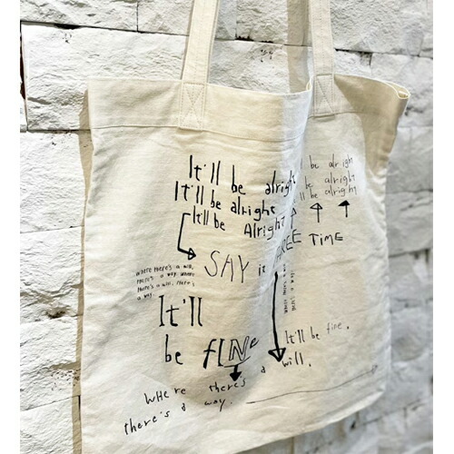 【アルテポーヴェラ/ARTE POVERA】NATSUME×KOTETSU共同研究「どうにかなるさ」コットンリネントートBAG2【貨物輸送無料】【ly】