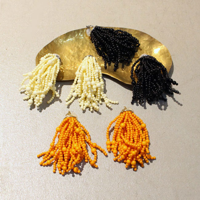 【s30】トゥデイフル TODAYFUL ボールフリンジイヤリング Ball Fringe Earring【キャンセル返品交換不可】【let】【id】