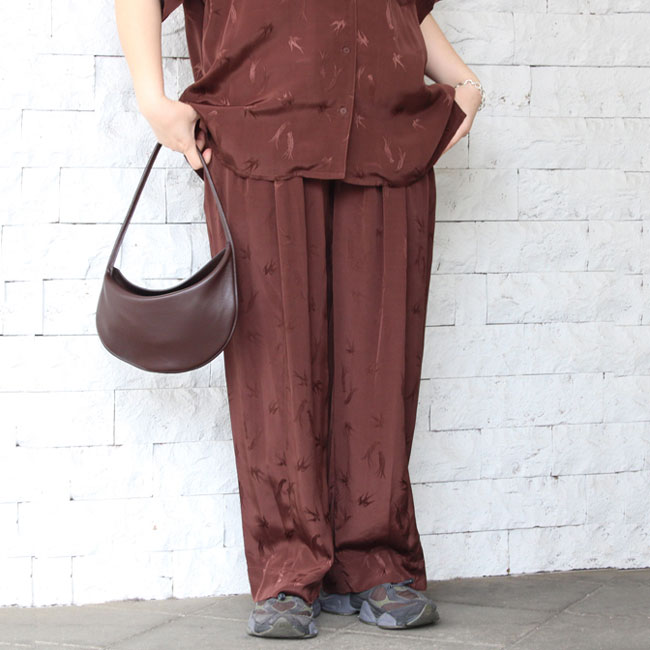 トゥデイフル TODAYFUL スワロウサテンパンツ Swallow Satin Pants【id】