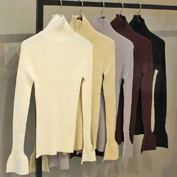 【s30】トゥデイフル TODAYFUL フレアカフスリブニット Flarecuffs Rib Knit 12320507【キャンセル返品交換不可】【let】【id】