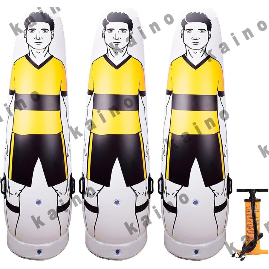 サッカー ダミー 人形 フリーキック練習 ディフェンダートレーニング インフレータブル マネキン フットサル コーナーキック ドリブル｜nokastore