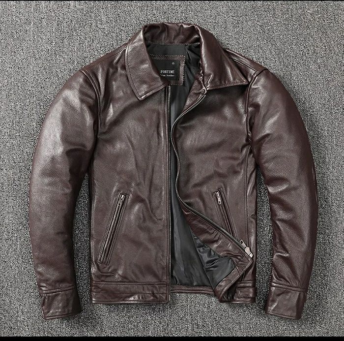 S~6XL 高級感 本革ジャケット メンズ 折襟 牛革 ライダースジャケット レザージャケット フライトジャケット アウター 本革 革ジャン