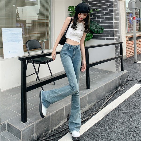 楽天市場】THOM WILLS デニムブーツカットパンツ レディース ジーンズ