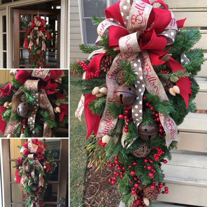 クリスマスリース 花輪 ドライフラワー クリスマス花輪 デコレーション オーナメント クリスマスツリー 誕生日 玄関飾り 壁掛け 贈り物 ハロウィン クリスマス飾り クリスマス雑貨 クリスマスイブ クリスマスプレゼントドア 飾り