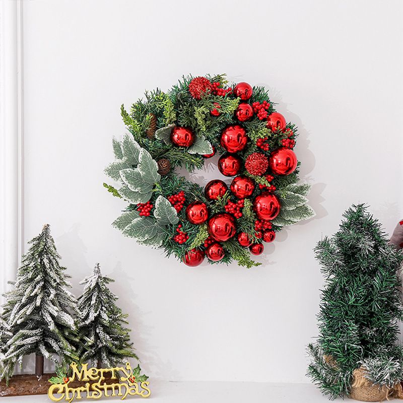 クリスマスリース 直径37cm 壁飾り オーナメント クリスマス置物 クリスマス飾り Christmas 玄関リース クリスマス雑貨 デコ 窓 かざり プレゼント 北欧 イベント用