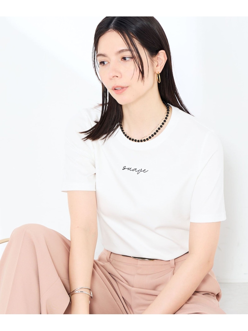 《手洗い可能》W&Wベイシック丈ロゴTシャツ NOLLEY'S sophi ノーリーズ トップス カットソー・Tシャツ ホワイト【先行予約】*【送料無料】[ Fashion]