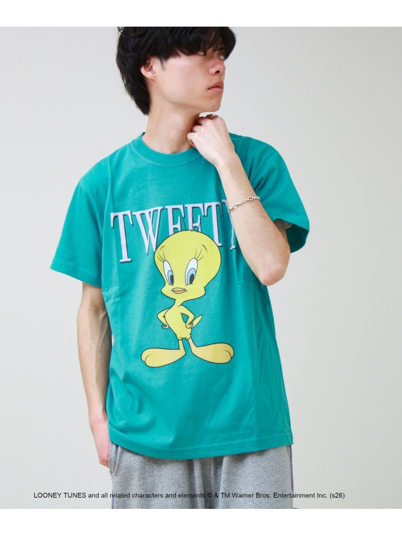 【GOOD ROCK SPEED】Looney Tunes / ルーニー・テューンズ GLOSTER フレディ アンド グロスター トップス カットソー・Tシャツ グリーン【送料無料】[ Fashion]