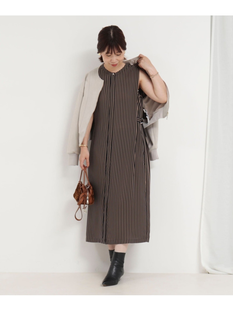 【SALE／30%OFF】クリセタツイルストライププリントワンピース MICO COULIER ノーリーズ 衣装・御召しもの 衣装 青み【RBA_E】【貨物輸送無料】[ Fashion]