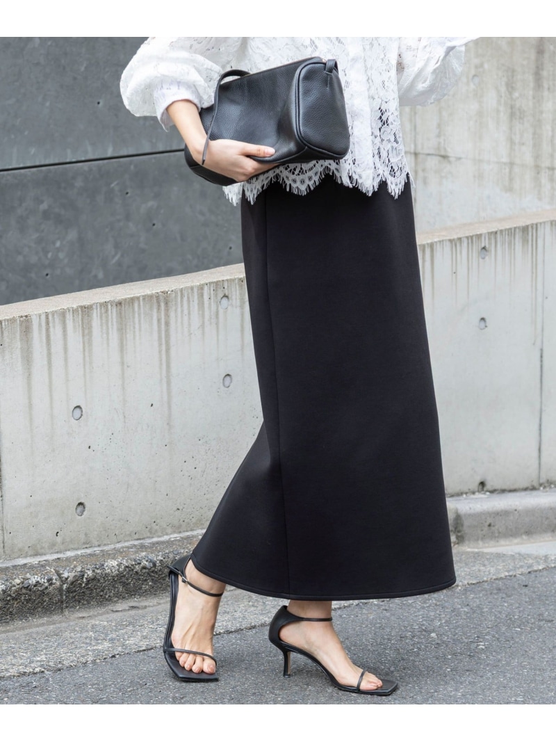 【SALE／30%OFF】【WEB押さえる】ウォッシャブルダンボールタイトスカート NOLLEY\u0027S ノーリーズ スコート ロング・マキシスコート 薄墨色 黒いこと【RBA_E】【貨物輸送無料】[ Fashion]