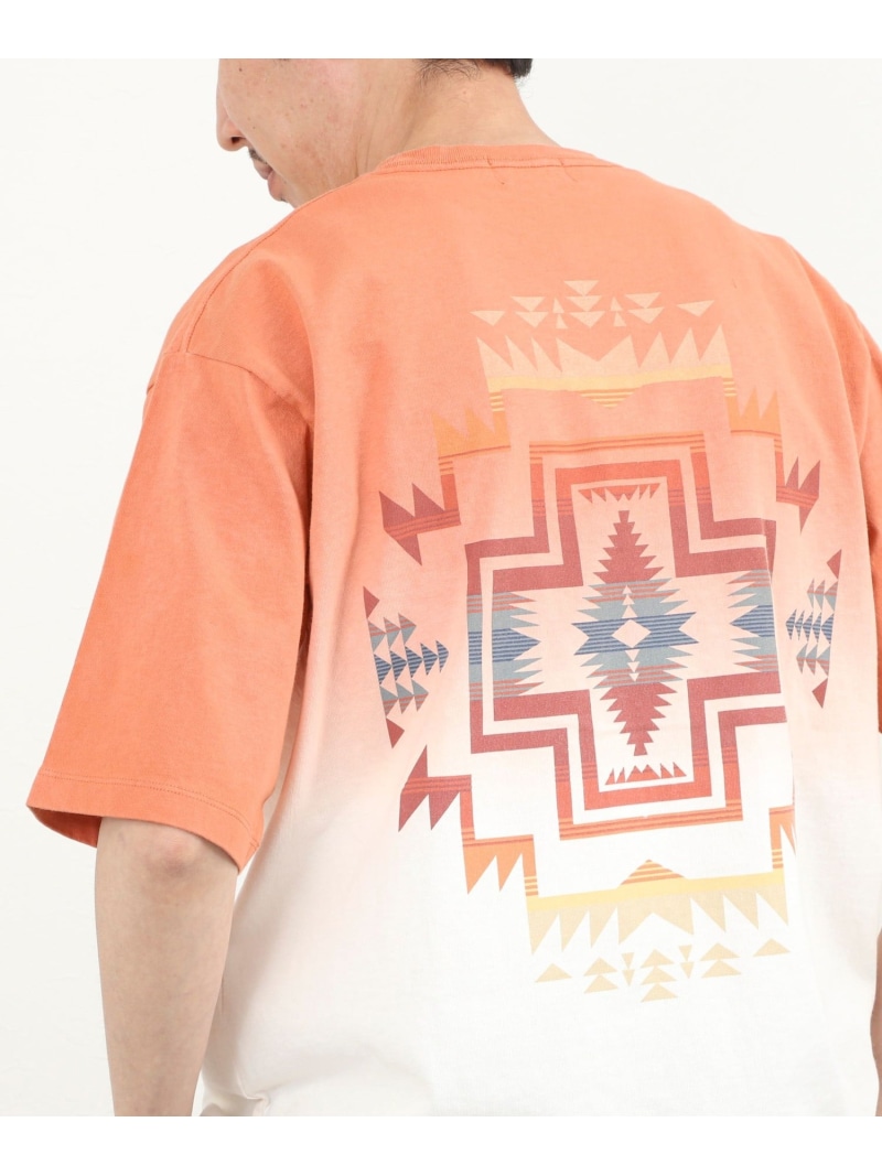 【PENDLETON/ペンドルトン】Gradation dye Back Print S/S T 26SS NOLLEY'S goodman ノーリーズ トップス カットソー・Tシャツ グリーン ピンク グレー【送料無料】[ Fashion]