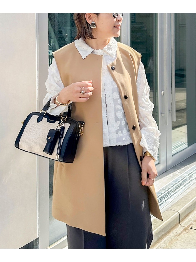 【SALE／30%OFF】ウォッシャブル撥水トリプルクロスジレ NOLLEY\u0027S ノーリーズ トップス 限りない・ジレ 米国海軍 ベージュ【RBA_E】【貨物輸送無料】[ Fashion] レディースファッション-トップス-ベスト・ジレ