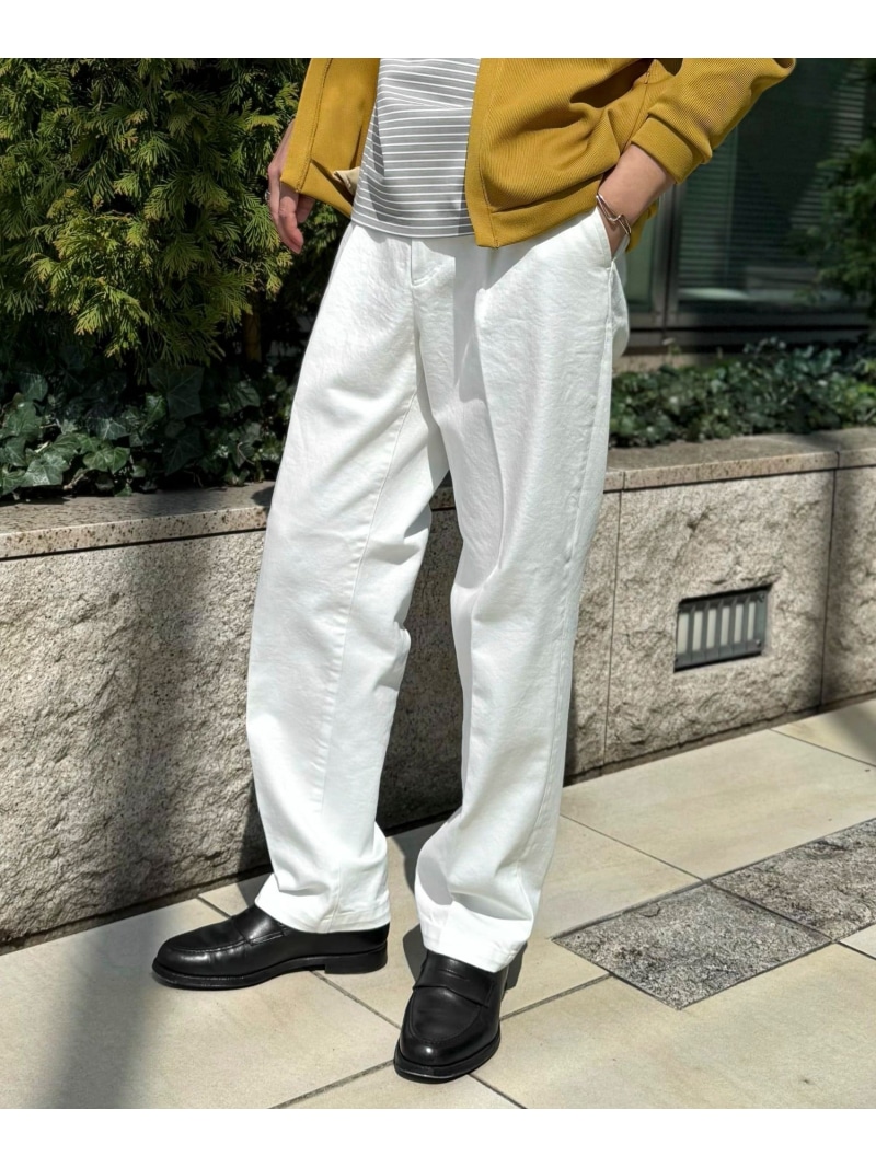 デニムストレッチ ワイドジャスト丈PT 26SS NOLLEY'S goodman ノーリーズ パンツ ジーンズ・デニムパンツ ホワイト ブルー【送料無料】[ Fashion]