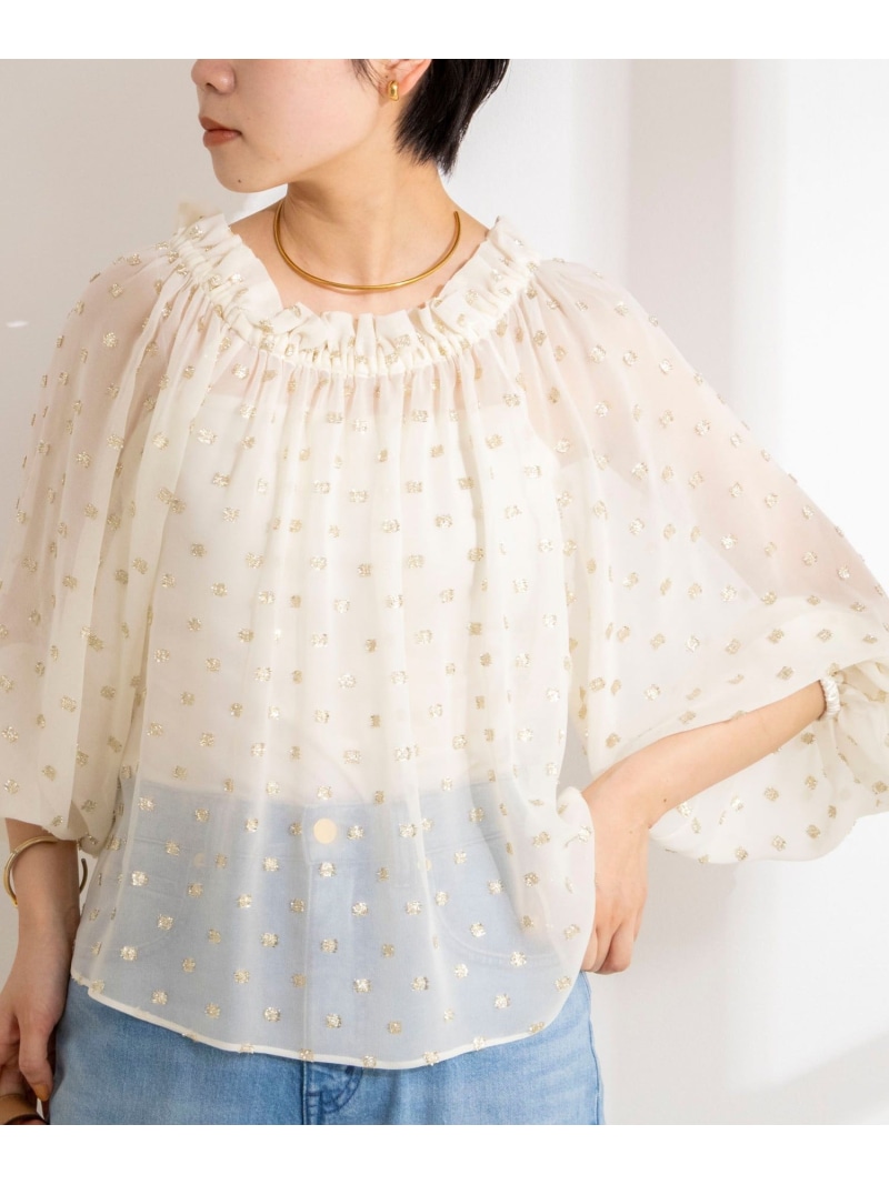 《セットアップ対応》ラメカットジャガードオフショルブラウス NOLLEY'S sophi ノーリーズ トップス シャツ・ブラウス ホワイト ブラック【送料無料】[ Fashion] 24,420円