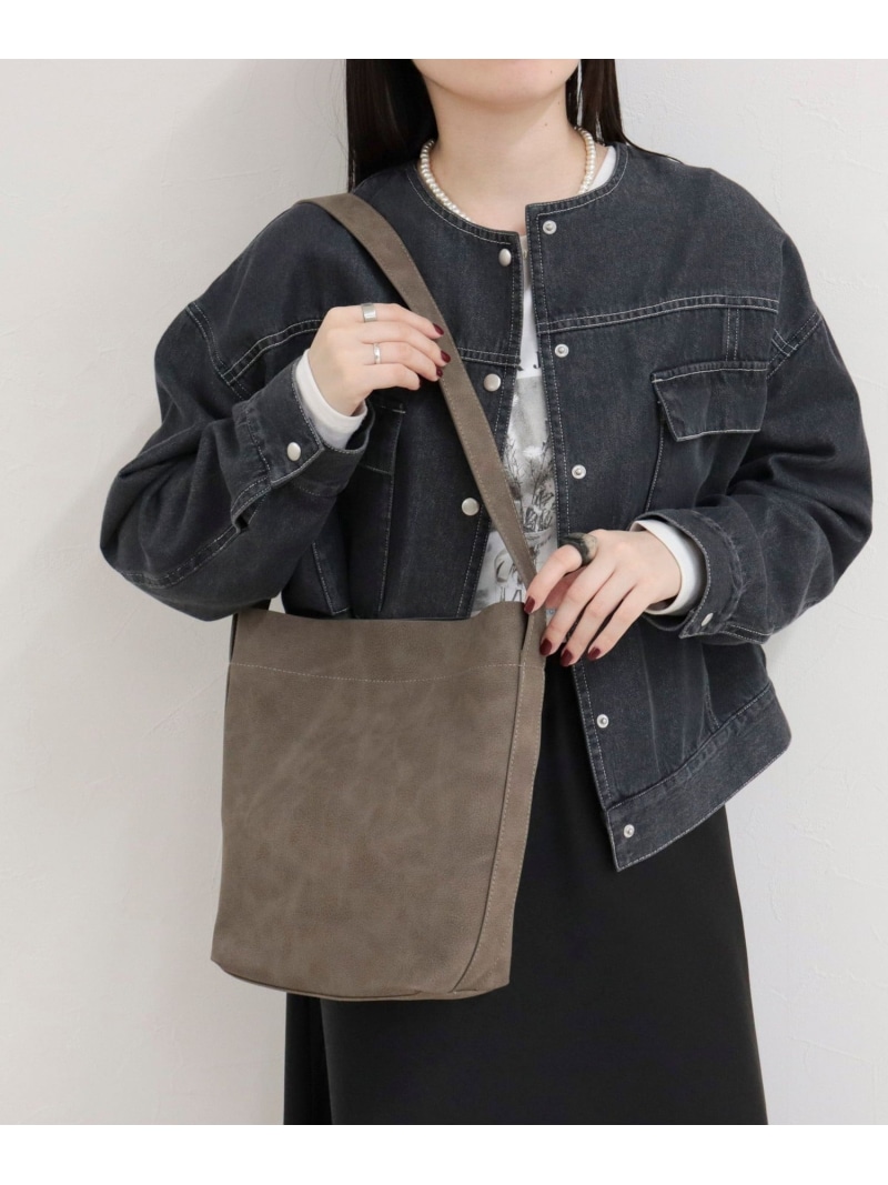 【BEAURE/ビュレ】ヌバックワンショルバッグ fredy emue フレディ アンド グロスター バッグ ショルダーバッグ ベージュ【送料無料】[ Fashion]
