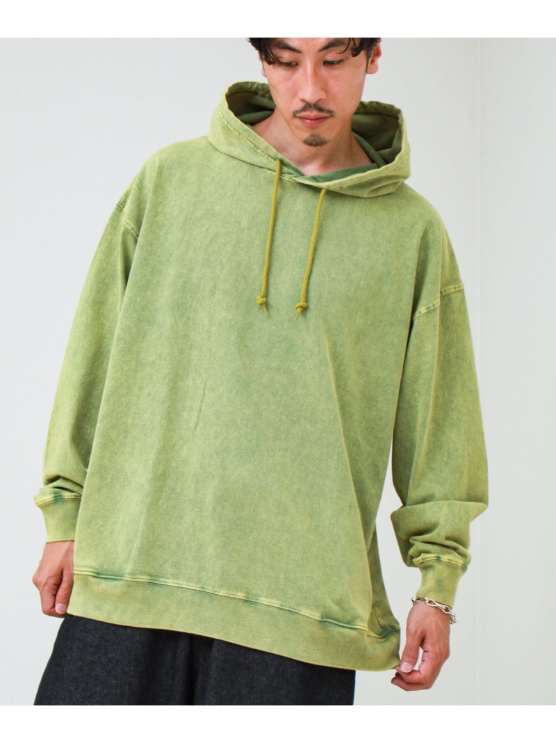 【ロンT以上,パーカー未満】ケミカル加工 フードロンT GLOSTER フレディ アンド グロスター トップス スウェット・トレーナー パープル ホワイト グリーン ブラック【先行予約】*【送料無料】[ Fashion]｜NOLLEY&rsquo;S ONLINE