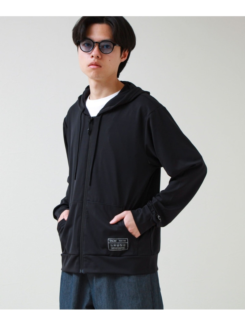 【TAION/タイオン】UV DRY RASH GUARD ZIP PK GLOSTER フレディ アンド グロスター トップス スウェット・トレーナー ブラック【送料無料】[ Fashion]