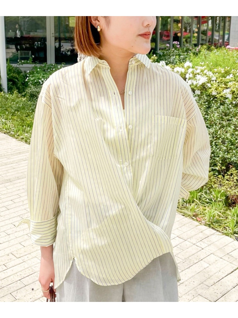 ウォッシャブルMARSALAシアーストライプ3WAYシャツ NOLLEY'S sophi ノーリーズ トップス シャツ・ブラウス ブルー イエロー【送料無料】[ Fashion]