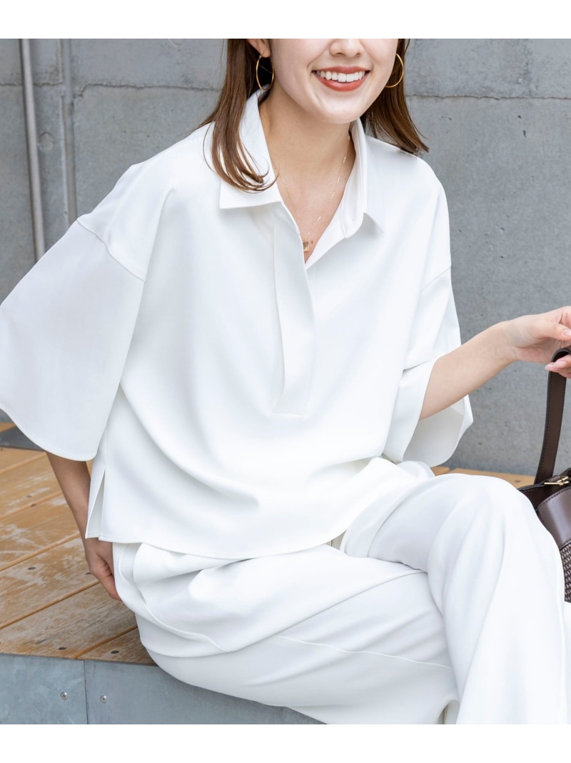 《セットアップ対応》ウォッシャブルイージーツイルシャツ NOLLEY'S ノーリーズ トップス シャツ・ブラウス ホワイト ブラック グレー【送料無料】[ Fashion] 11,884円
