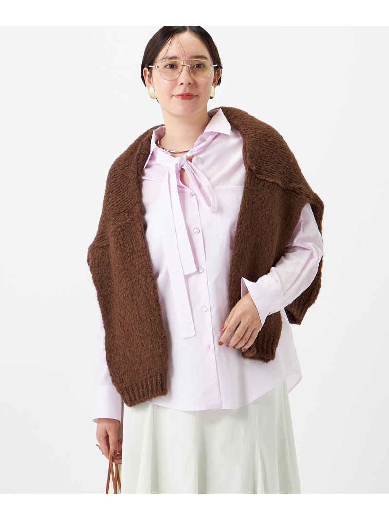 ウォッシャブルソフトボウタイシャツ 2nd NOLLEY'S ノーリーズ トップス シャツ・ブラウス ブルー ホワイト【先行予約】*【送料無料】[ Fashion]｜NOLLEY&rsquo;S ONLINE