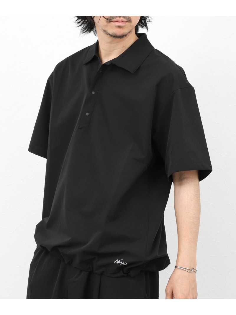 《セットアップ相応う》【NANGA】DotAir COMFY POLO SHIRT 26SS NOLLEY\u0027S goodman ノーリーズ トップス プルオーバー・トップ 米国海軍 黒いこと ベージュ【貨物輸送無料】[ Fashion]