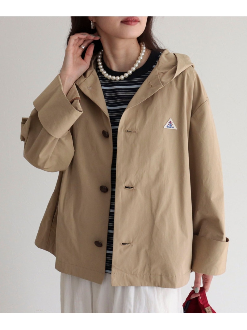 【SALE／15%OFF】【GEVACO/ゲバコ】別注フーディジャケット fredy emue フレディ アンド グロスター ジャケット・アウター ブルゾン・ジャンパー ベージュ ネイビー カーキグリーン【RBA_E】【送料無料】[ Fashion]
