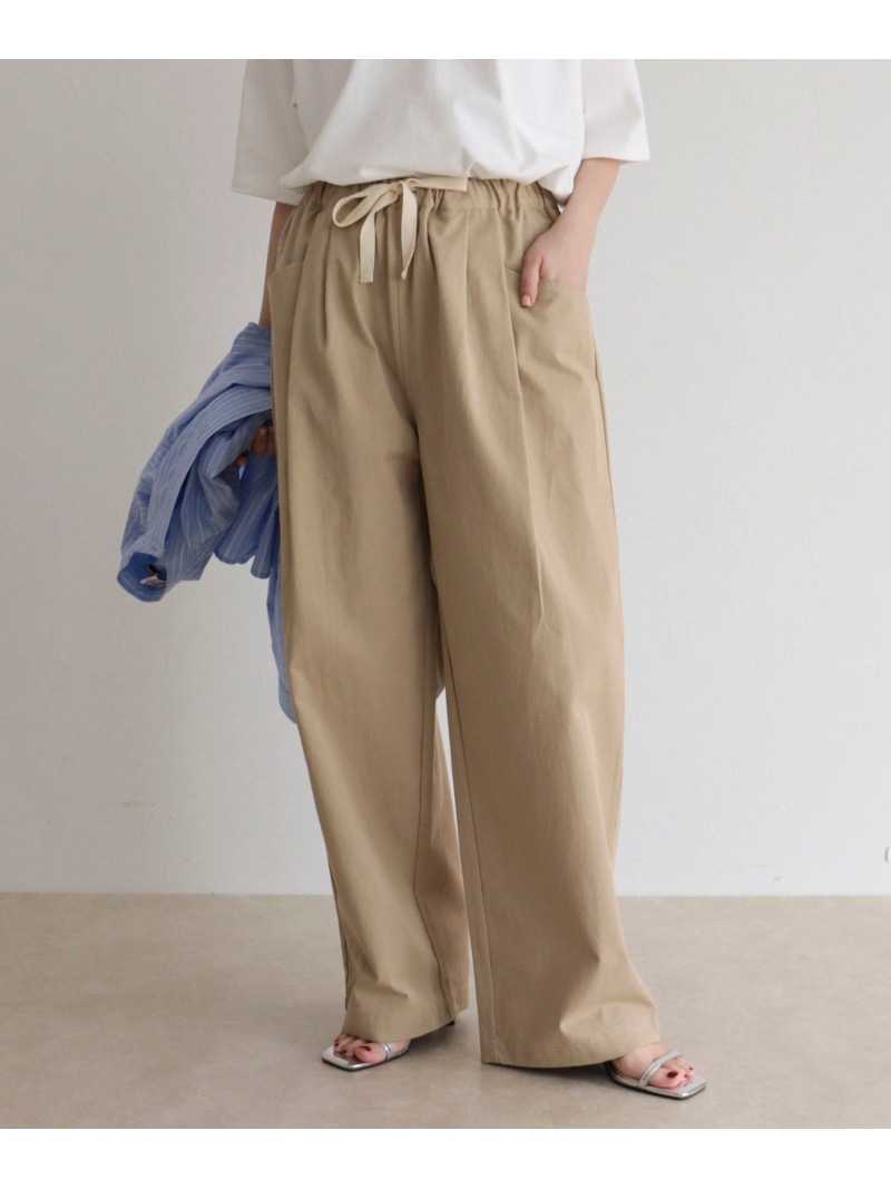【SALE／10%OFF】【GEVACO/ゲバコ】L字ポケットテーパードパンツ fredy emue フレディ アンド グロスター パンツ その他のパンツ ブラック ベージュ カーキグリーン【RBA_E】【送料無料】[ Fashion]
