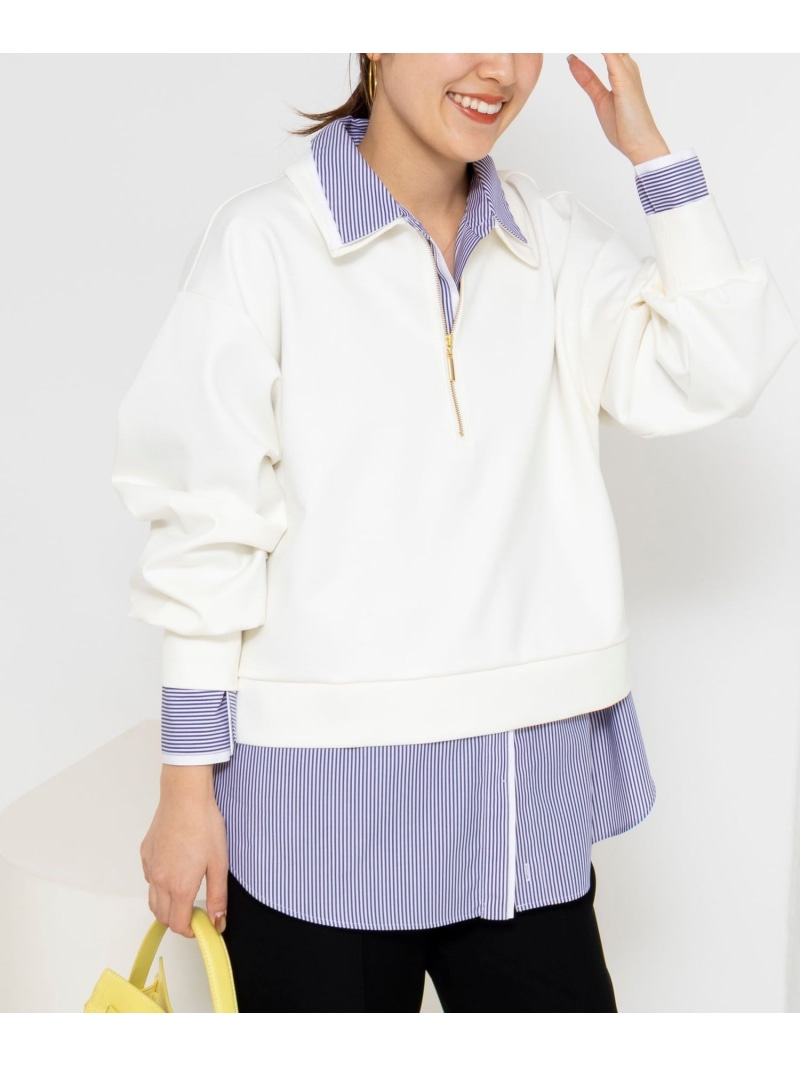 【SALE／50%OFF】ウォッシャブルダンボール襟付き添い人ティーシャツ NOLLEY\u0027S ノーリーズ トップス スウェット・トレーナー 米国海軍 白いこと【RBA_E】【貨物輸送無料】[ Fashion]