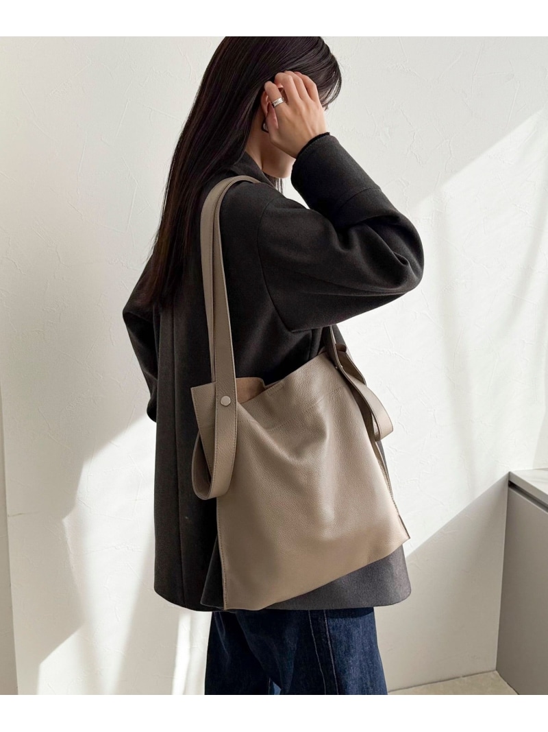 【WEB限定】【BEAURE/ビュレ】2WAYハンドルレザートートバッグ fredy emue フレディ アンド グロスター バッグ ショルダーバッグ ブラック ベージュ シルバー【送料無料】[ Fashion]