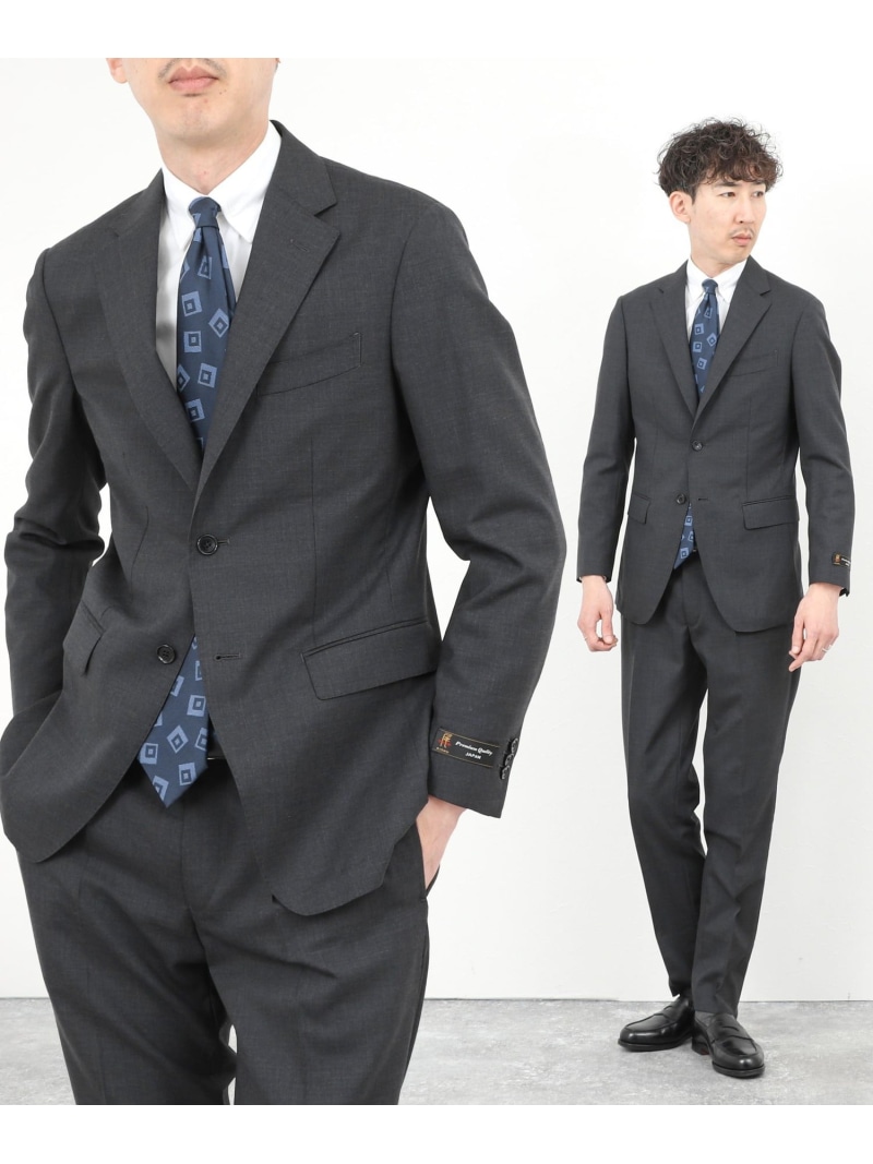 《セットアップ》尾州羊毛トロ セットアップ背広 26SS NOLLEY\u0027S goodman ノーリーズ 背広・フォーマル セットアップ背広 薄墨色 米国海軍【貨物輸送無料】[ Fashion]