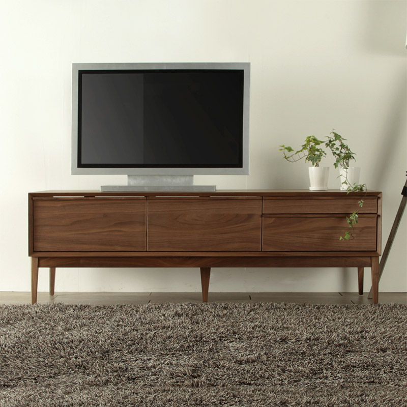 楽天市場】テレビボード 200 オーク ブラックフレーム ロー