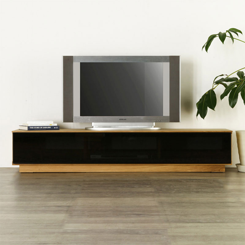 楽天市場】テレビボード 160 ウォールナット ブラックフレーム ロー