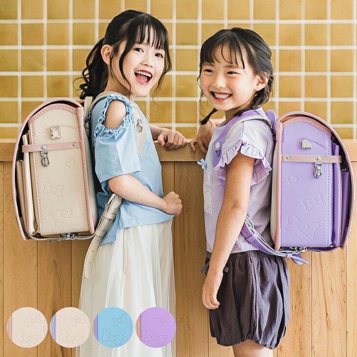 ランドセル ノムラ 送料無料 2027年 リボン＆ハートステッチ 持ちクラリーノランドセル 女の子 日本製｜nom-net-bag店 38,285円