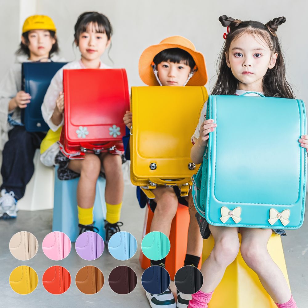 ランドセル ノムラ 送料無料 2027年 持ち手付 シンプルソリッドカラー クラリーノＦランドセル 男の子 女の子 日本製