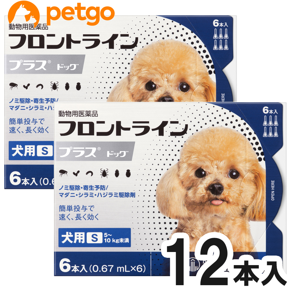 2箱セット 犬用フロントラインプラスドッグs 動物用医薬品 5 10kg ノミ ダニ駆除薬 6本 6ピペット 動物用医薬品 あす楽 5 10kg ペットゴー 3号館 店