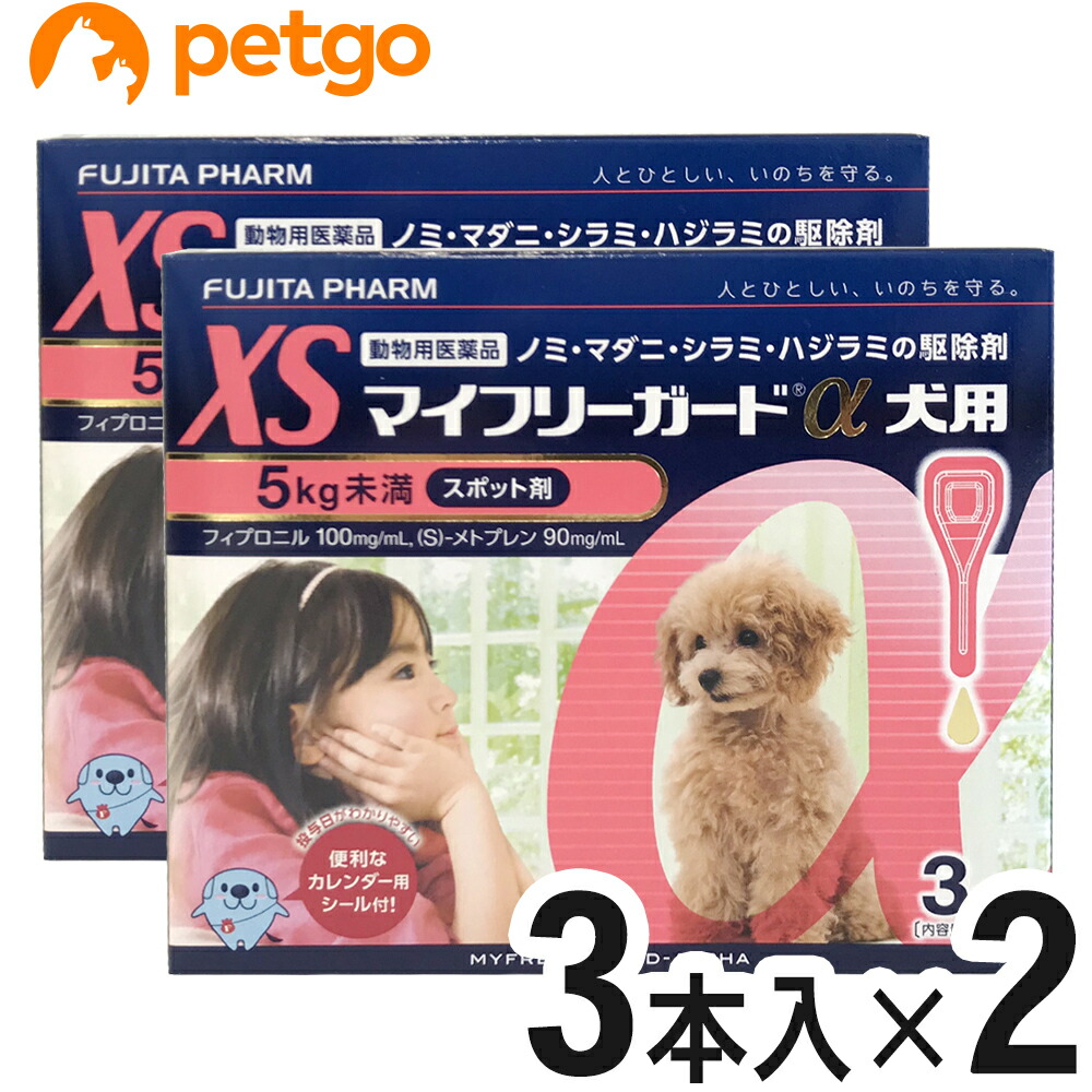 マイフリーガードa 犬用 Xs 5kg未満 3本 動物用医薬品 素敵な
