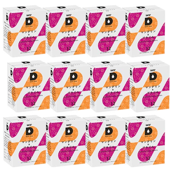 《約75.5円/杯！》 UCC ドリップポッド マンデリン＆ブラジル 144杯分 (12個入×12箱) DRIP POD 専用カプセル 【3～4営業日以内に出荷】【送料無料】ユーシーシー 上島珈琲 ブラックコーヒー カプセル アイスコーヒー ホットコーヒー カプセルコーヒー コーヒー