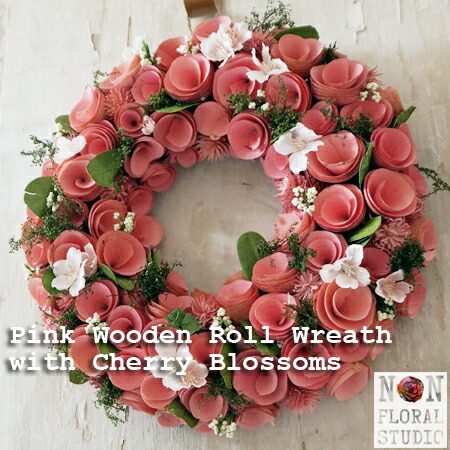 楽天市場】レッドローズリース『LL』〜約43cm〜特大 アートフラワー