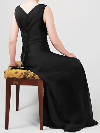 限 定 販 売 演奏会用ドレス 黒 演奏会 ロングドレス 日本製 Asuraku Op3555 大きいサイズ フォーマル 大人 ワンピース 発表会 演奏会用ロングドレス ドレス ブラック ジョーゼット Asuraku Op3555