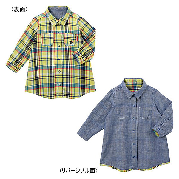 セール50 Off 半額 ダブルb ミキハウス Double B By Mikihouse チェック柄リバーシブルガーゼワンピース ベビー メ ル便可 Brocamarketing Com