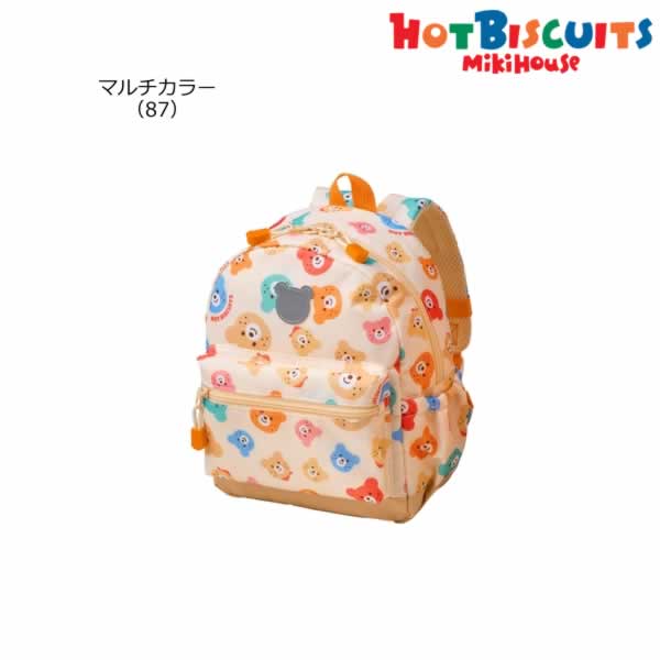 ミキハウス ホットビスケッツ MIKIHOUSE Hot Biscuits ビーンズくん総柄リュックサック 男の子 女の子 キッズ 【メール便可】