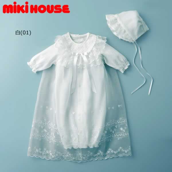 ミキハウス MIKIHOUSE セレモニードレスセット 箱入 日本製 通年向け ベビー 出産祝い 男の子 女の子