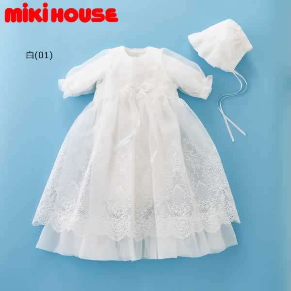 ミキハウス MIKIHOUSE セレモニードレスセット 通年向け 箱入 日本製 男の子 女の子 ベビー 出産祝い