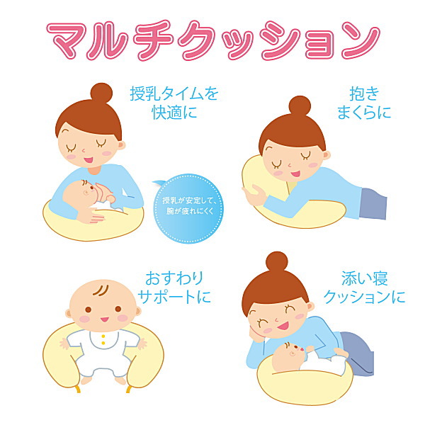 ミキハウス【MIKIHOUSE】トリコット素材マルチクッションのカバー【授乳クッションカバー】【日本製】【ベビー】