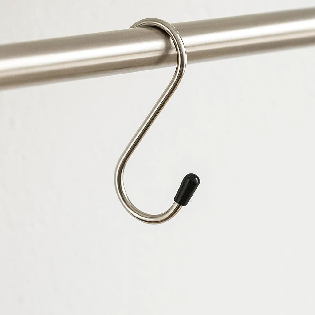 楽天市場】小さいS字フック 全長50mm ステンレス製 キャップ付き 50個