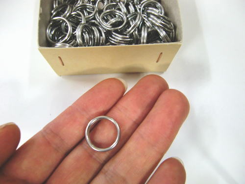 リング２個セット 楽天市場】ステンレス ダブルリング（二重リング）線径1mm 内径12mm