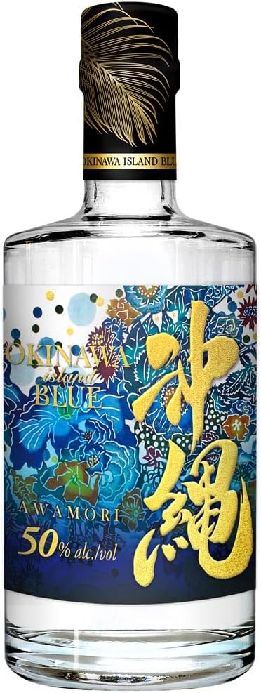 ギフト プレゼント 久米仙酒造 沖縄ISLAND BLUE 泡盛 50度500ml 樽の香り 沖縄アイランドブルー|おいしく飲呑会