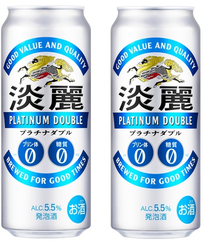 ギフト プレゼント クリスマス 父の日 家飲み キリン 淡麗プラチナダブル 500ml缶 6缶パック&times;4入 2ケース48本入り キリンビール 送料無料 発泡酒 プリン体 ゼロ 糖質ゼロ 機能性ビール｜おいしく飲呑会